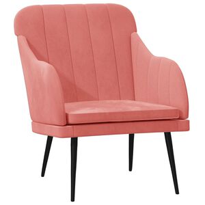 vidaXL l&aelig;nestol 63x76x80 cm velour lyser&oslash;d