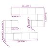 vidaXL v&aelig;gh&aelig;ngt tv-bord 37x37x72 cm konstrueret tr&aelig; gr&aring; sonoma-eg