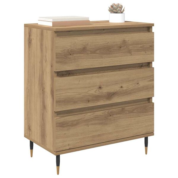 vidaXL Sideboard Artisan Egetr&aelig; 60 x 35 x 70 cm Konstrueret tr&aelig;
