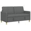 vidaXL Sofa med opbevaring M&oslash;rkegr&aring; 152 x 78 x 87 cm Polyester