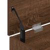 vidaXL skobænk 102x30,5x45 cm konstrueret træ brun egetræsfarve