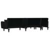 vidaXL L-formet sovesofa 275x140x70 cm stof sort