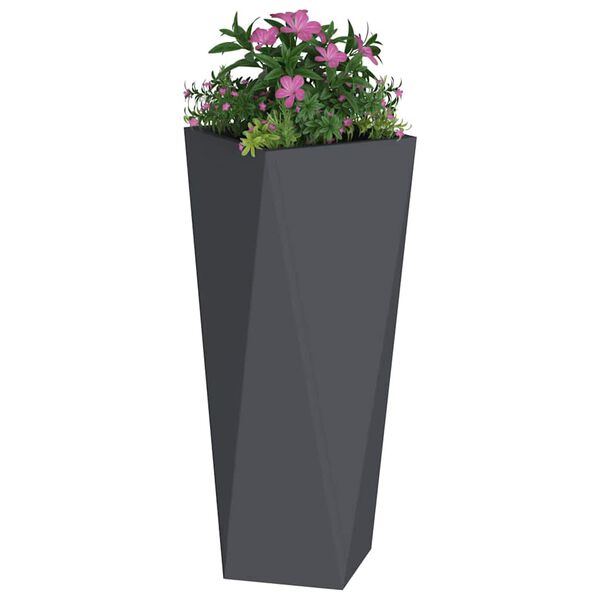 vidaXL Plantekasse 2 pcs Antracit 30 x 30 x 75 cm Stål