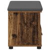 vidaXL Hallb&aelig;nk med pude med skuffe Gammelt tr&aelig; 60 x 38 x 46 cm