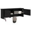 vidaXL V&aelig;gmonteret Jakkeholder Sort eg 80 x 20 x 30 cm Konstrueret tr&aelig;