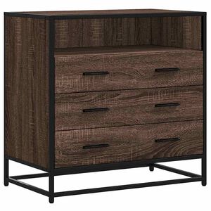 vidaXL kommode 70x41x70 cm konstrueret tr&aelig; brun egetr&aelig;sfarve