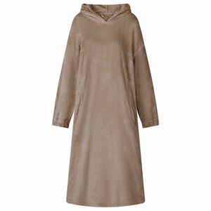 vidaXL T&aelig;ppe-hoodie Camel S Flannel