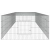vidaXL 4-panels kaninbur 433x109x54 cm galvaniseret jern