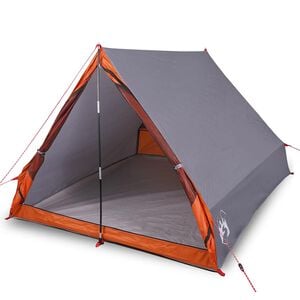 vidaXL 2-personers campingtelt A-stel vandt&aelig;t gr&aring;