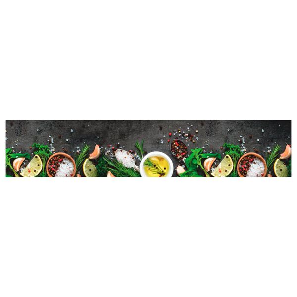 vidaXL k&oslash;kkent&aelig;ppe 60x300 cm krydderidesign vaskbart velour