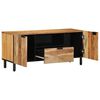 vidaXL TV-skab med skuffe Brun 105 x 33 x 46 cm Massivt mangotr&aelig;