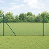vidaXL Hegnsp&aelig;l Gr&oslash;n 10 x 1,2 m (12 x 12 mm net) St&aring;l og PVC
