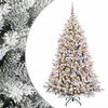 vidaXL Kunstig juletr&aelig; med kugler 180 cm 300 LED'er Varm hvid