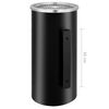 vidaXL væghængt askebæger med integreret affaldsspand 26 l stål sort