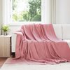 vidaXL Kastet&aelig;pper 6 pcs Lyser&oslash;d 240 x 220 cm Fleece