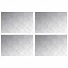 vidaXL Trappe Tread 4 stk. 60 x 40 cm S&oslash;lv Aluminium Rektangul&aelig;r