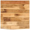 vidaXL bordplade 60x60x2,5 cm naturlig kant massivt ru mangotr&aelig;