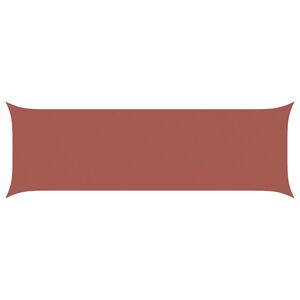 vidaXL Solskygge sejl Terrakotta 6 x 2 m 100% polyester Oxford