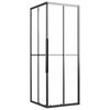 vidaXL brusekabine 80x80x180 cm halvmatteret sikkerhedsglas