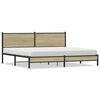 vidaXL sengeramme uden madras 200x200 cm metal sonoma-eg