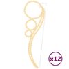 vidaXL kugleformede lysk&aelig;der 12 stk. 111,5x35x4,5 cm varmt hvidt lys