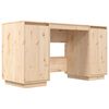 vidaXL skrivebord 140x50x75 cm massivt fyrretr&aelig;