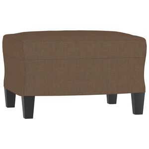 vidaXL fodskammel 60x50x41 cm stof brun
