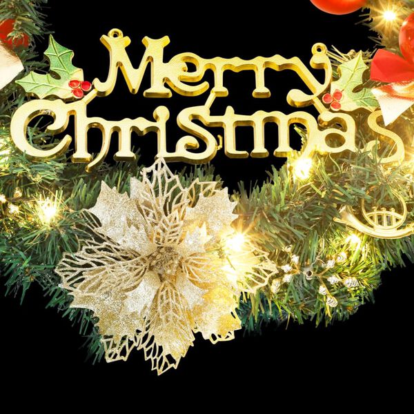 vidaXL julekrans med 35 LED'er 60 cm gr&oslash;n