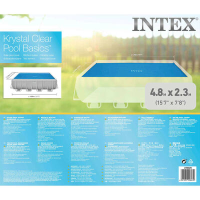 Intex solopvarmet poolovertræk 488x244 cm rektangulær
