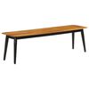 vidaXL b&aelig;nk 160x40x45 cm massivt mangotr&aelig; og jern