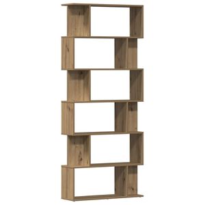 vidaXL bogskab 80x24x192 cm konstrueret tr&aelig; kunsteg