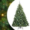 vidaXL Kunstigt juletr&aelig; med 300 LED'er Gr&oslash;n 210 cm PE og PVC