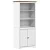 vidaXL bogreol BODO 82x40x173 cm massivt fyrretr&aelig; hvid og brun