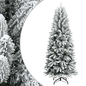 vidaXL kunstigt juletr&aelig; med sne 120 cm PVC og PE