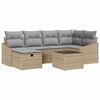 vidaXL Sofa S&aelig;t 7 stk. polyrattan