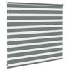 vidaXL zebragardin m&oslash;rkegr&aring; 155x100 cm stofbredde 150,9 cm polyester