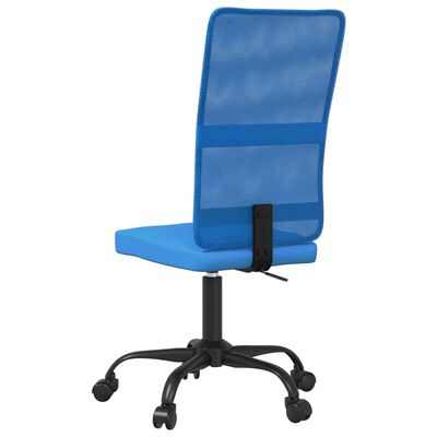 vidaXL kontorstol med justerbar højde meshstof blå