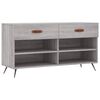 vidaXL skob&aelig;nk 102x35x55 cm konstrueret tr&aelig; gr&aring; sonoma-eg