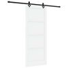 vidaXL Skyded&oslash;r ORKDAL 86 x 211 cm Konstrueret tr&aelig; Hvid og sort
