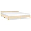 vidaXL sengeramme uden madras 180x200 cm stof cremefarvet