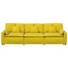 vidaXL modulsofa med hynder gul