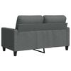 vidaXL 2-personers sofa 120 cm stof m&oslash;rkegr&aring;
