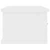 vidaXL v&aelig;gh&aelig;ngt skuffe 60x26x18,5 cm konstrueret tr&aelig; hvid