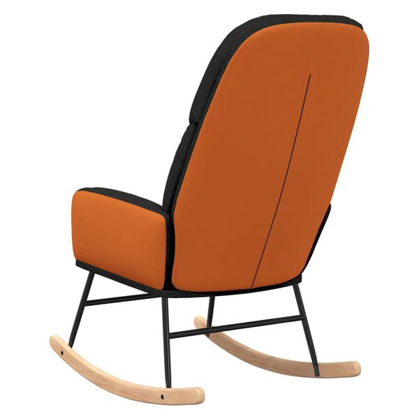 vidaXL gyngestol stof sort