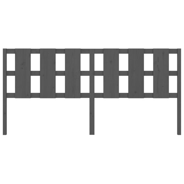 vidaXL sengeg&aelig;rde 205,5x4x100 cm massivt fyrretr&aelig; gr&aring;