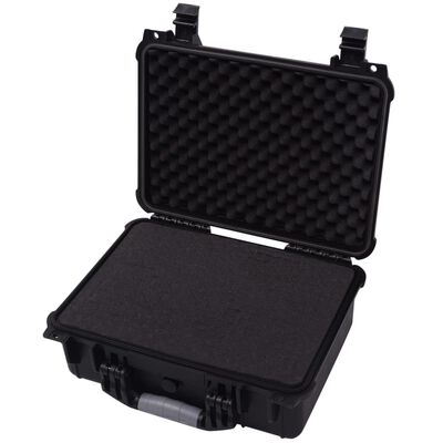 vidaXL beskyttende kuffert sort 40,6 x 33 x 17,4 cm
