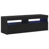 vidaXL TV-skab 120 x 35 x 40 cm Sort eg Konstrueret tr&aelig;