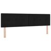 vidaXL Box spring seng med madras Sort 180 x 200 cm Stof