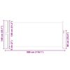 vidaXL sammenrullelig sidemarkise 140 x 300 cm cremefarvet