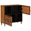 vidaXL Sideboard med d&oslash;r Valn&oslash;d 80 x 33 x 75 cm Massivt mangotr&aelig;